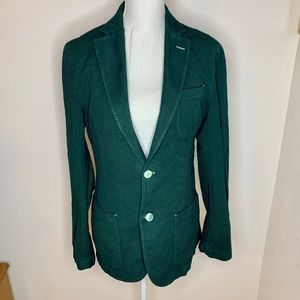 Massimo Dutti Blazer in Hunter Green